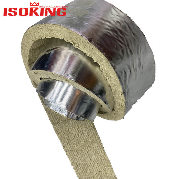 ISOKING Mineral Wool 50mm 100mm Insulation Roll With Foil Facing