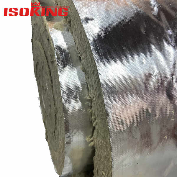 ISOKING 50mm Mineral Wool Insulation Roll With Foil Faced 1 side