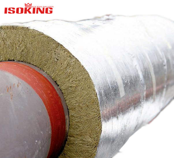 Mineral wool pipe insulation